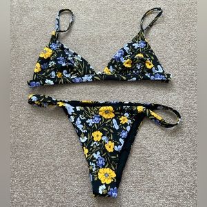 Tori Praver bathing suit top and bottom, size small